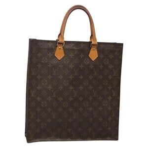 LOUIS VUITTON Monogram Sac Plat Hand Bag M51140